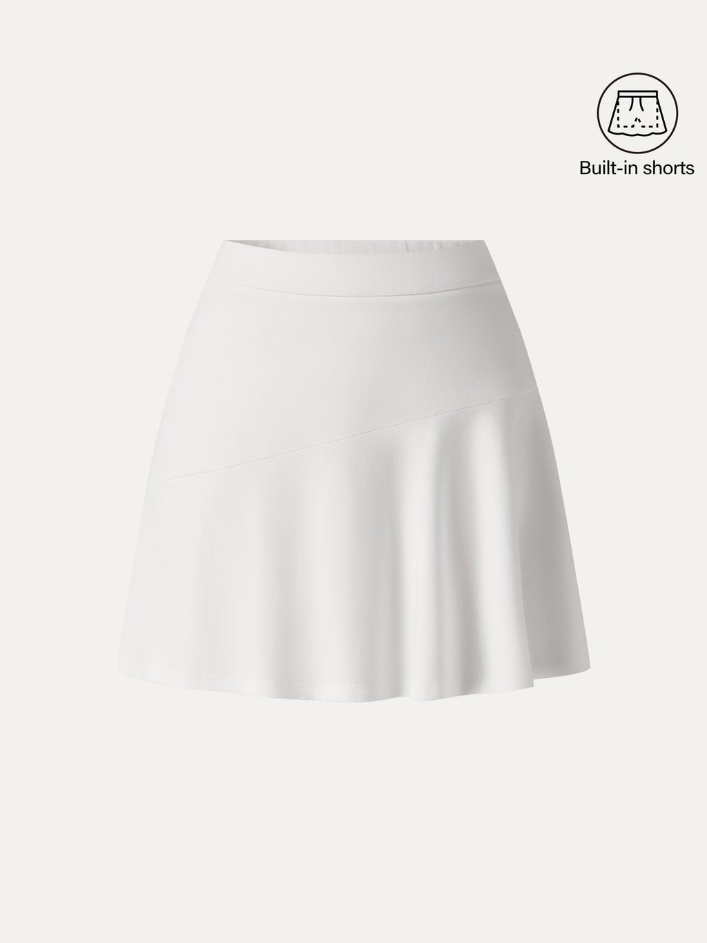Stretch Ponte Mid Rise Pull-on Skirt