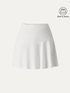 Stretch Ponte Mid Rise Pull-on Skirt