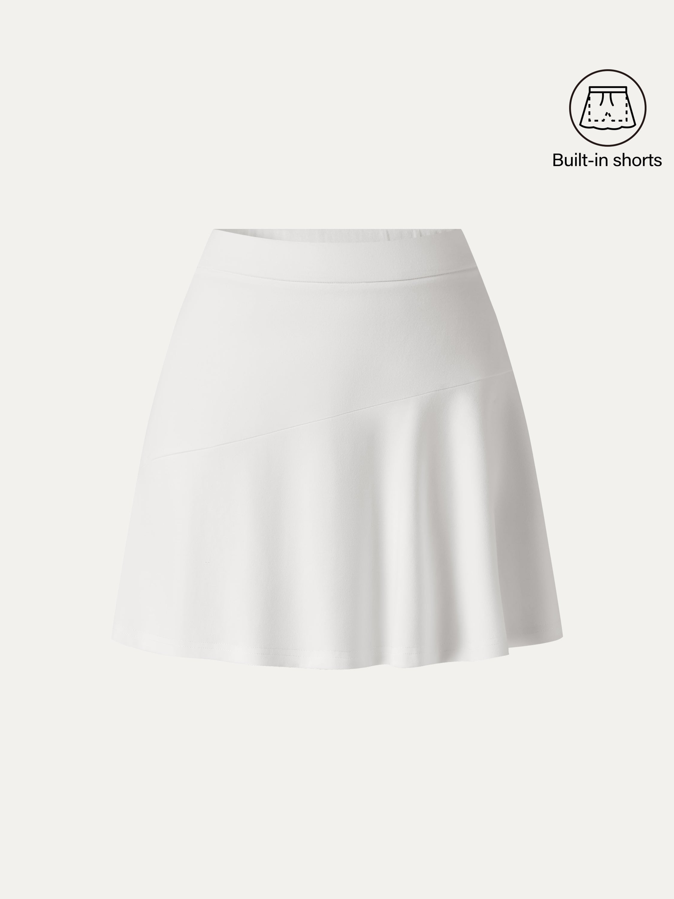 Stretch Ponte Mid Rise Pull-on Skirt