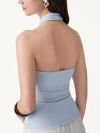 Criss Cross Halter Neck Going-Out Bra Top